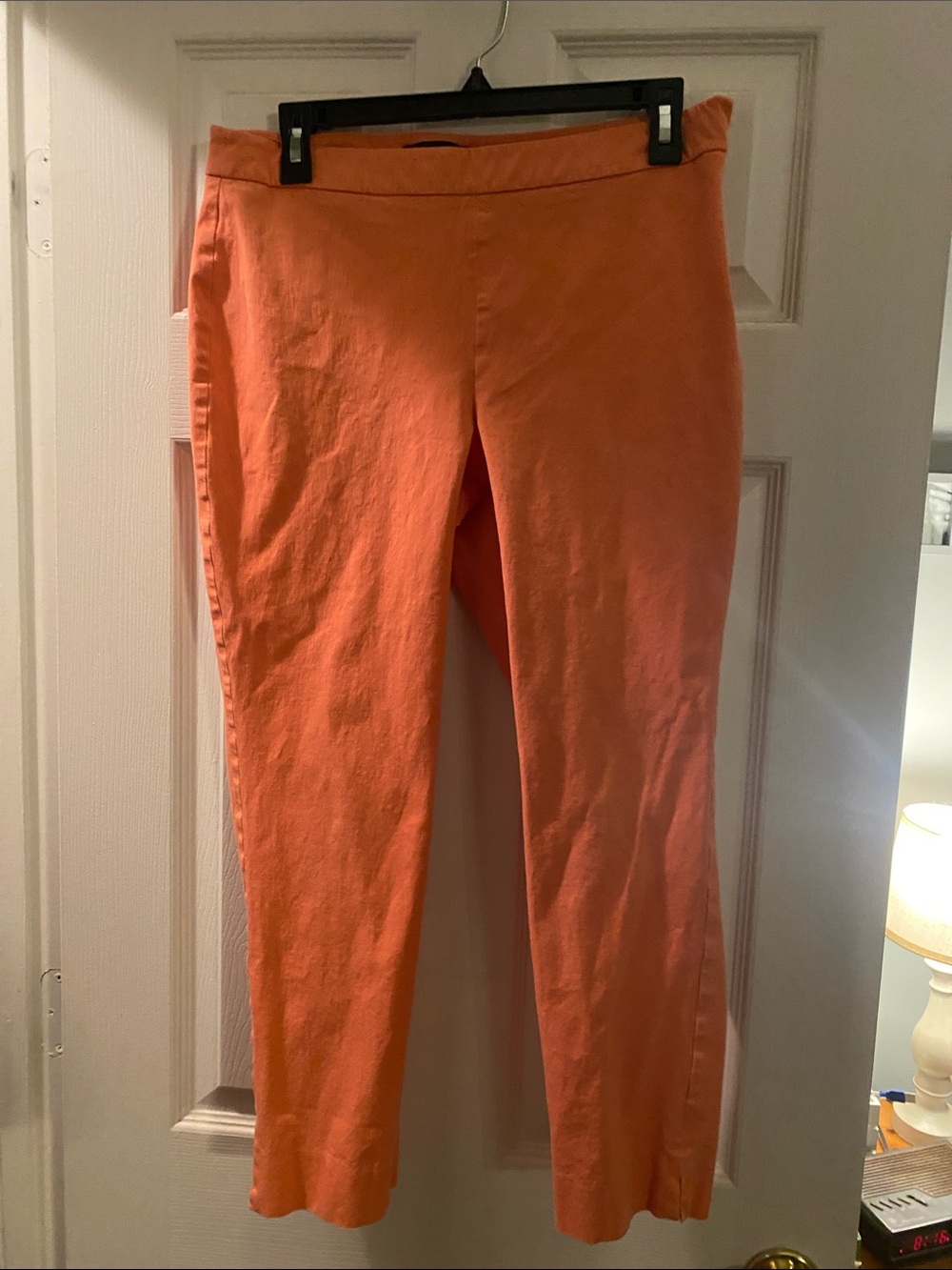 Women's Cropped Stretch Pants - melon
